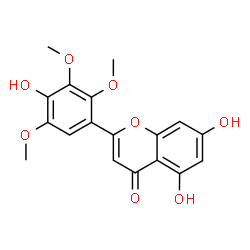 ChemSpider 2D Image | 5,7,4'-Trihydroxy-2',3',5'-trimethoxyflavone | C18H16O8