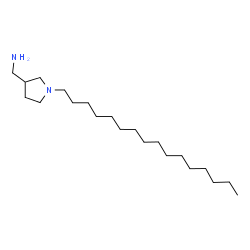 ChemSpider 2D Image | 1-(1-Hexadecyl-3-pyrrolidinyl)methanamine | C21H44N2