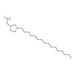 ChemSpider 2D Image | 1-(1-Hexadecyl-3-pyrrolidinyl)-N-methylmethanamine | C22H46N2