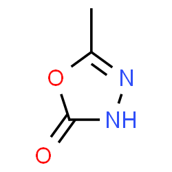 ChemSpider 2D Image | 5-Methyl-1,3,4-oxadiazol-2(3H)-one | C3H4N2O2