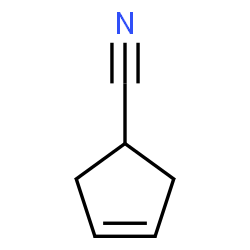 ChemSpider 2D Image | 3-Cyclopentene-1-carbonitrile | C6H7N