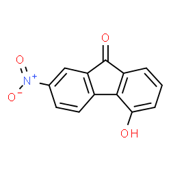 ChemSpider 2D Image | 5-Hydroxy-2-nitro-fluoren-9-one | C13H7NO4