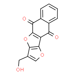 ChemSpider 2D Image | 3-(Hydroxymethyl)furo[3,2-b]naphtho[2,3-d]furan-5,10-dione | C15H8O5