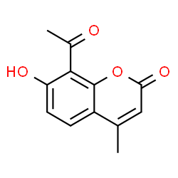 ChemSpider 2D Image | 8-Acetyl-4-methylumbelliferone | C12H10O4