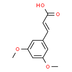 ChemSpider 2D Image | 3,5-Dimethoxycinnamic acid | C11H12O4