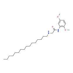ChemSpider 2D Image | N-(2,5-Dimethoxyphenyl)-N~2~-hexadecylglycinamide | C26H46N2O3
