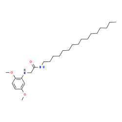 ChemSpider 2D Image | N~2~-(2,5-Dimethoxyphenyl)-N-hexadecylglycinamide | C26H46N2O3