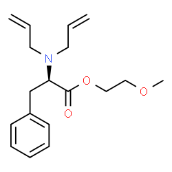ChemSpider 2D Image | 2-Methoxyethyl N,N-diallyl-D-phenylalaninate | C18H25NO3