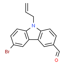 ChemSpider 2D Image | 9-Allyl-6-bromo-9H-carbazole-3-carbaldehyde | C16H12BrNO