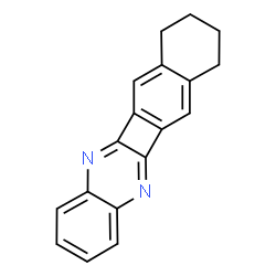 ChemSpider 2D Image | 7,8,9,10-Tetrahydronaphtho[2',3':3,4]cyclobuta[1,2-b]quinoxaline | C18H14N2