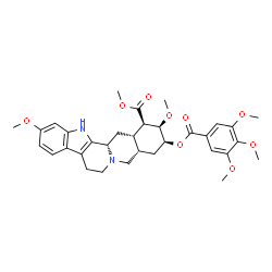 ChemSpider 2D Image | Methyl (16alpha,17alpha,18alpha,20alpha)-11,17-dimethoxy-18-[(3,4,5-trimethoxybenzoyl)oxy]yohimban-16-carboxylate | C33H40N2O9