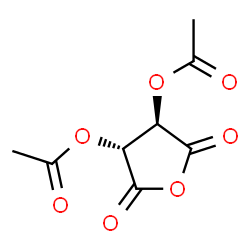 ChemSpider 2D Image | (3R,4R)-2,5-Dioxotetrahydrofuran-3,4-diyl diacetate | C8H8O7