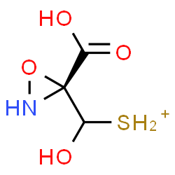 ChemSpider 2D Image | {[(3R)-3-Carboxy-3-oxaziridinyl](hydroxy)methyl}sulfonium | C3H6NO4S