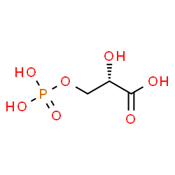 ChemSpider 2D Image | (2S)-2-Hydroxy-3-(phosphonooxy)propanoic acid | C3H7O7P