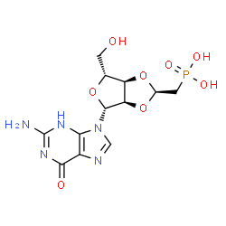 ChemSpider 2D Image | GUANOSINE-2',3'-O-ETHYLIDENEPHOSPHONATE | C12H16N5O8P