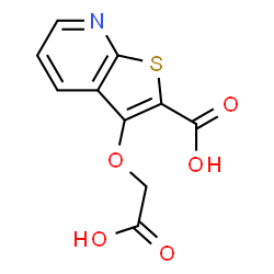 ChemSpider 2D Image | 3-(Carboxymethoxy)thieno[2,3-b]pyridine-2-carboxylic acid | C10H7NO5S