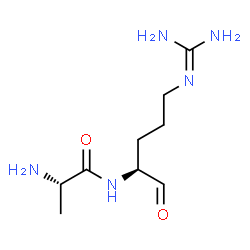 ChemSpider 2D Image | N-{(2S)-5-[(Diaminomethylene)amino]-1-oxo-2-pentanyl}-L-alaninamide | C9H19N5O2