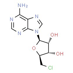 ChemSpider 2D Image | 5'-Chloro-5'-deoxyadenosine | C10H12ClN5O3