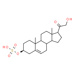 ChemSpider 2D Image | (3beta)-21-Hydroxy-20-oxopregn-5-en-3-yl hydrogen sulfate | C21H32O6S