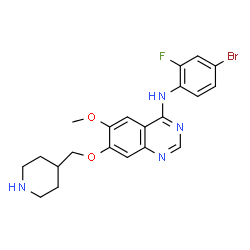 ChemSpider 2D Image | N-Desmethyl vandetanib | C21H22BrFN4O2