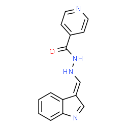 ChemSpider 2D Image | N'-[(E)-3H-Indol-3-ylidenemethyl]isonicotinohydrazide | C15H12N4O