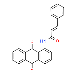 ChemSpider 2D Image | (2E)-N-(9,10-Dioxo-9,10-dihydro-1-anthracenyl)-3-phenylacrylamide | C23H15NO3