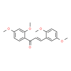 ChemSpider 2D Image | (2E)-1-(2,4-Dimethoxyphenyl)-3-(2,5-dimethoxyphenyl)-2-propen-1-one | C19H20O5