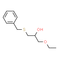 ChemSpider 2D Image | 1-(Benzylsulfanyl)-3-ethoxy-2-propanol | C12H18O2S