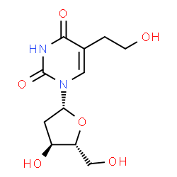 ChemSpider 2D Image | 5-(2-HYDROXYETHYL)-2-DEOXYURIDINE | C11H16N2O6