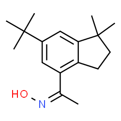ChemSpider 2D Image | (1Z)-1-(6-tert-butyl-1,1-dimethyl-2,3-dihydro-1H-inden-4-yl)-N-hydroxyethanimine | C17H25NO