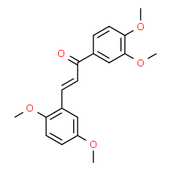 ChemSpider 2D Image | (2E)-3-(2,5-Dimethoxyphenyl)-1-(3,4-dimethoxyphenyl)-2-propen-1-one | C19H20O5