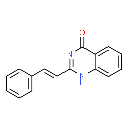ChemSpider 2D Image | 2-[(E)-2-Phenylvinyl]-4(1H)-quinazolinone | C16H12N2O