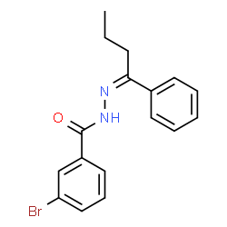 ChemSpider 2D Image | 3-Bromo-N'-[(1Z)-1-phenylbutylidene]benzohydrazide | C17H17BrN2O