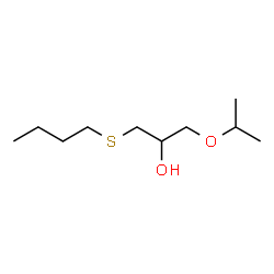 ChemSpider 2D Image | 1-(Butylsulfanyl)-3-isopropoxy-2-propanol | C10H22O2S