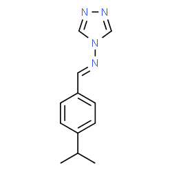 ChemSpider 2D Image | N-[(E)-(4-Isopropylphenyl)methylene]-4H-1,2,4-triazol-4-amine | C12H14N4