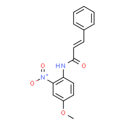 ChemSpider 2D Image | (2E)-N-(4-Methoxy-2-nitrophenyl)-3-phenylacrylamide | C16H14N2O4