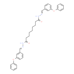 ChemSpider 2D Image | N'~1~,N'~9~-Bis[(E)-(3-phenoxyphenyl)methylene]nonanedihydrazide | C35H36N4O4