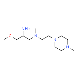 ChemSpider 2D Image | 3-Methoxy-N~1~-methyl-N~1~-[2-(4-methyl-1-piperazinyl)ethyl]-1,2-propanediamine | C12H28N4O