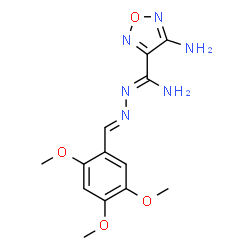 ChemSpider 2D Image | 4-Amino-N'-[(E)-(2,4,5-trimethoxyphenyl)methylene]-1,2,5-oxadiazole-3-carbohydrazonamide | C13H16N6O4
