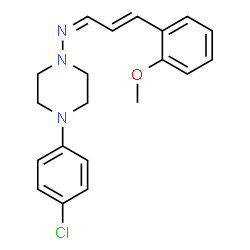 ChemSpider 2D Image | (1Z,2E)-N-[4-(4-Chlorophenyl)-1-piperazinyl]-3-(2-methoxyphenyl)-2-propen-1-imine | C20H22ClN3O