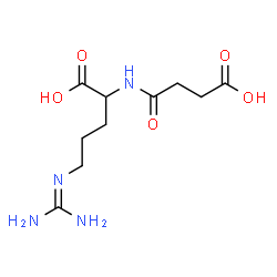 ChemSpider 2D Image | N~2~-(3-Carboxypropanoyl)-N~5~-(diaminomethylene)ornithine | C10H18N4O5