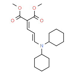 ChemSpider 2D Image | Dimethyl [(2E)-3-(dicyclohexylamino)-2-propen-1-ylidene]malonate | C20H31NO4