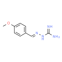 ChemSpider 2D Image | 2-(4-methoxybenzylidene)hydrazine-1-carboximidamide | C9H12N4O