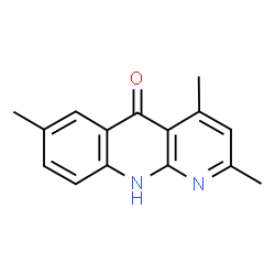 ChemSpider 2D Image | 2,4,7-trimethyl-10H-benzo[b]1,8-naphthyridin-5-one | C15H14N2O
