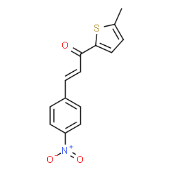 ChemSpider 2D Image | (2E)-1-(5-Methyl-2-thienyl)-3-(4-nitrophenyl)-2-propen-1-one | C14H11NO3S