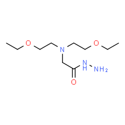 ChemSpider 2D Image | 2-[Bis(2-ethoxyethyl)amino]acetohydrazide (non-preferred name) | C10H23N3O3