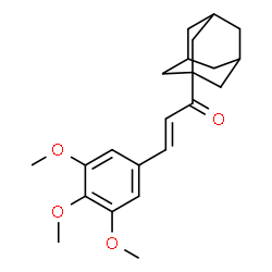 ChemSpider 2D Image | (2E)-1-(Adamantan-1-yl)-3-(3,4,5-trimethoxyphenyl)-2-propen-1-one | C22H28O4
