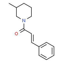 ChemSpider 2D Image | 3-Methyl-1-[(2E)-3-phenyl-2-propenoyl]piperidine | C15H19NO