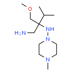 ChemSpider 2D Image | 2-(Methoxymethyl)-3-methyl-N~2~-(4-methyl-1-piperazinyl)-1,2-butanediamine | C12H28N4O
