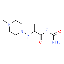 ChemSpider 2D Image | N-Carbamoyl-N~2~-(4-methyl-1-piperazinyl)alaninamide | C9H19N5O2